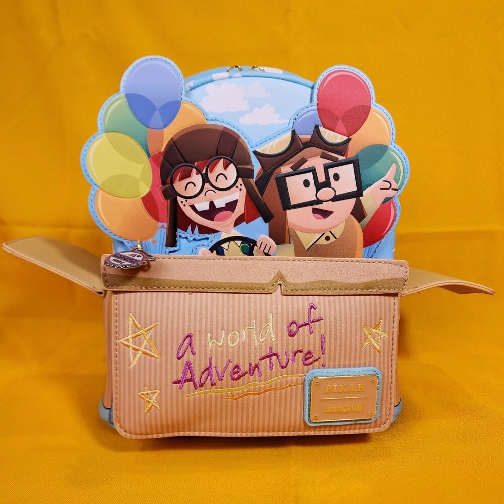 Loungefly Disney Pixar UP Spirit Of Adventure Carl and Ellie Mini Backpack NEW
